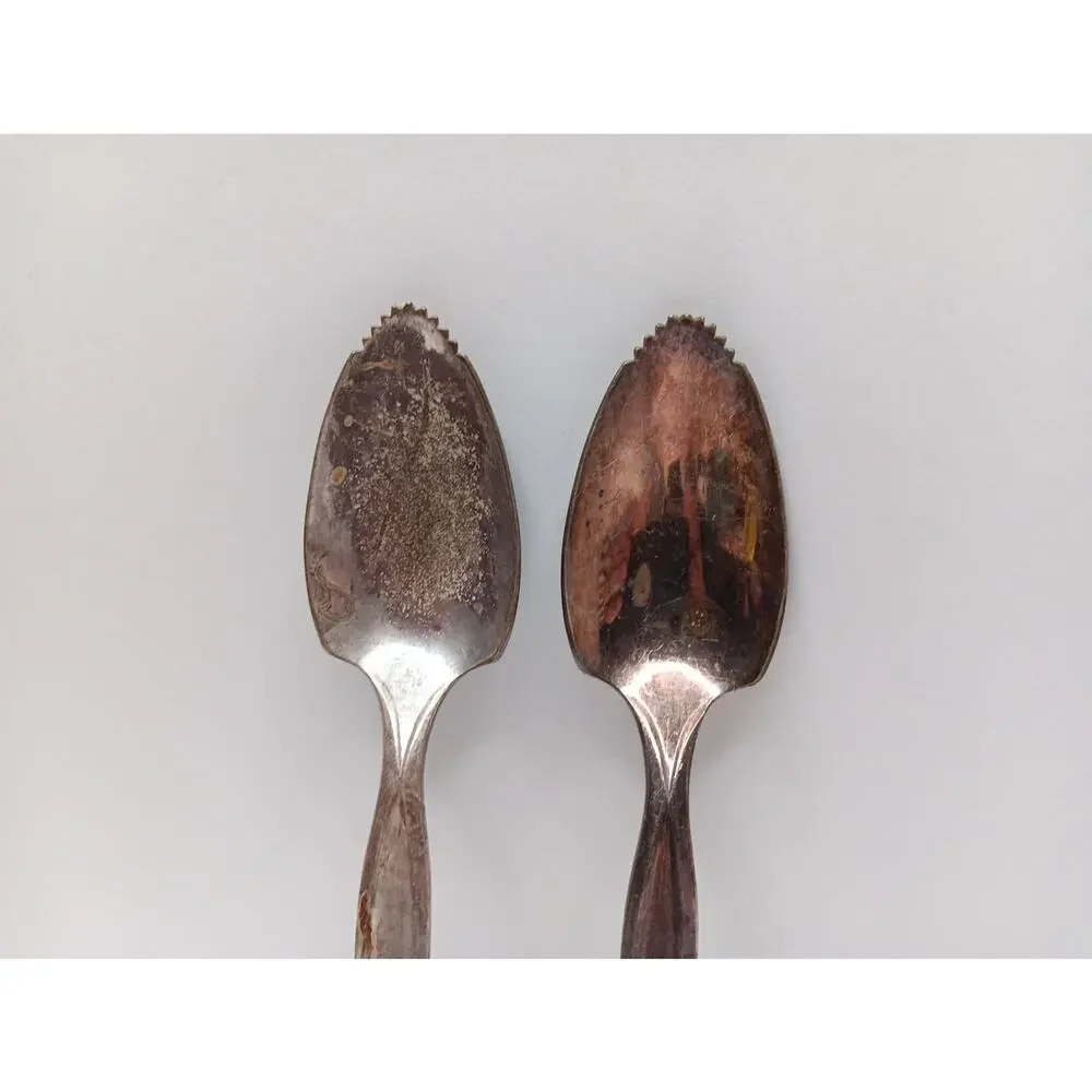 WM. Rogers MFG. CO. Mid Century Nassau Pattern Grapefruit Spoons
